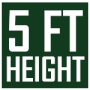 Green Height 5 Feet