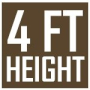 Brown Height 4 Feet