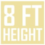 Beige Height 8 Feet