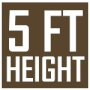Brown Height 5 Feet