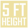 Beige Height 5 Feet