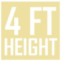 Beige Height 4 Feet