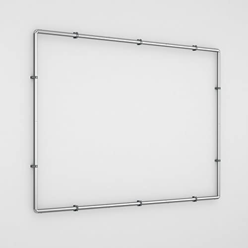 TANG Outdoor Wall Mounted Frames for Banners Billboard Poster Holders Backdrops Frame Wall Mounts Advertising Advertisement Display Wall Banner Stretching Tension Frame Stainless Steel