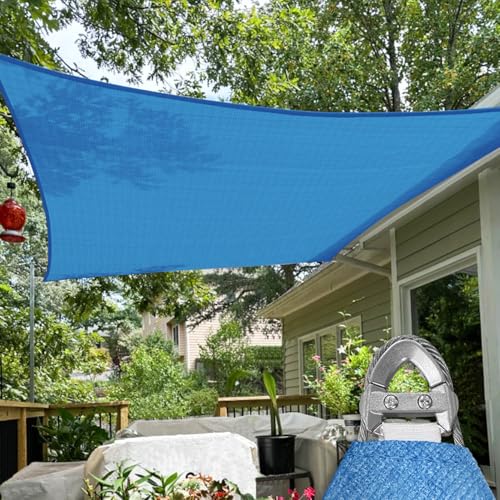 TANG Sunshades Depot A Ring Design Steel Cable Wire Reinforcement Sun Shade Sails 260 GSM with 8'' inch Hardware Kit