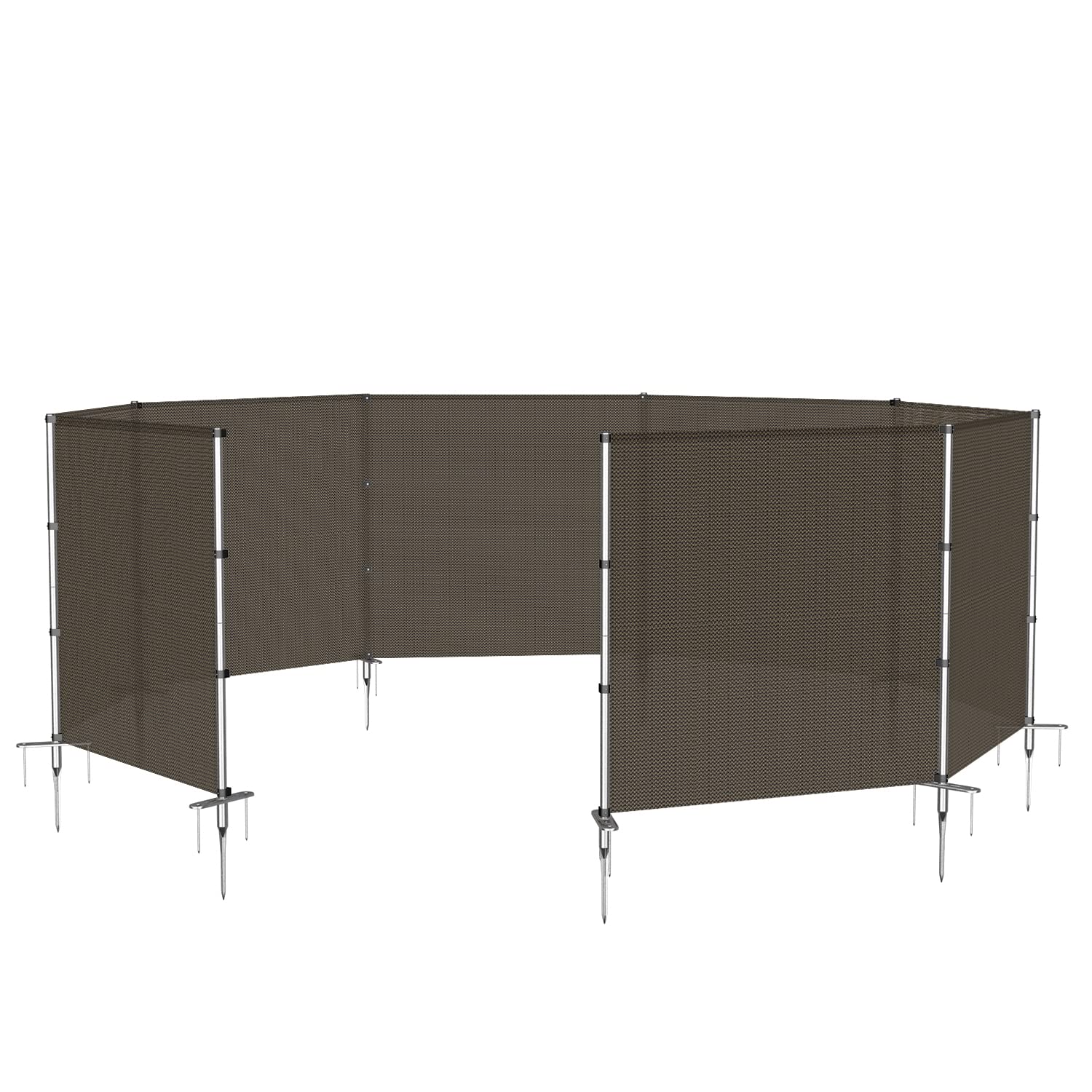 TANG Outdoor Privacy Fencing with Poles Ground Spikes 4FT