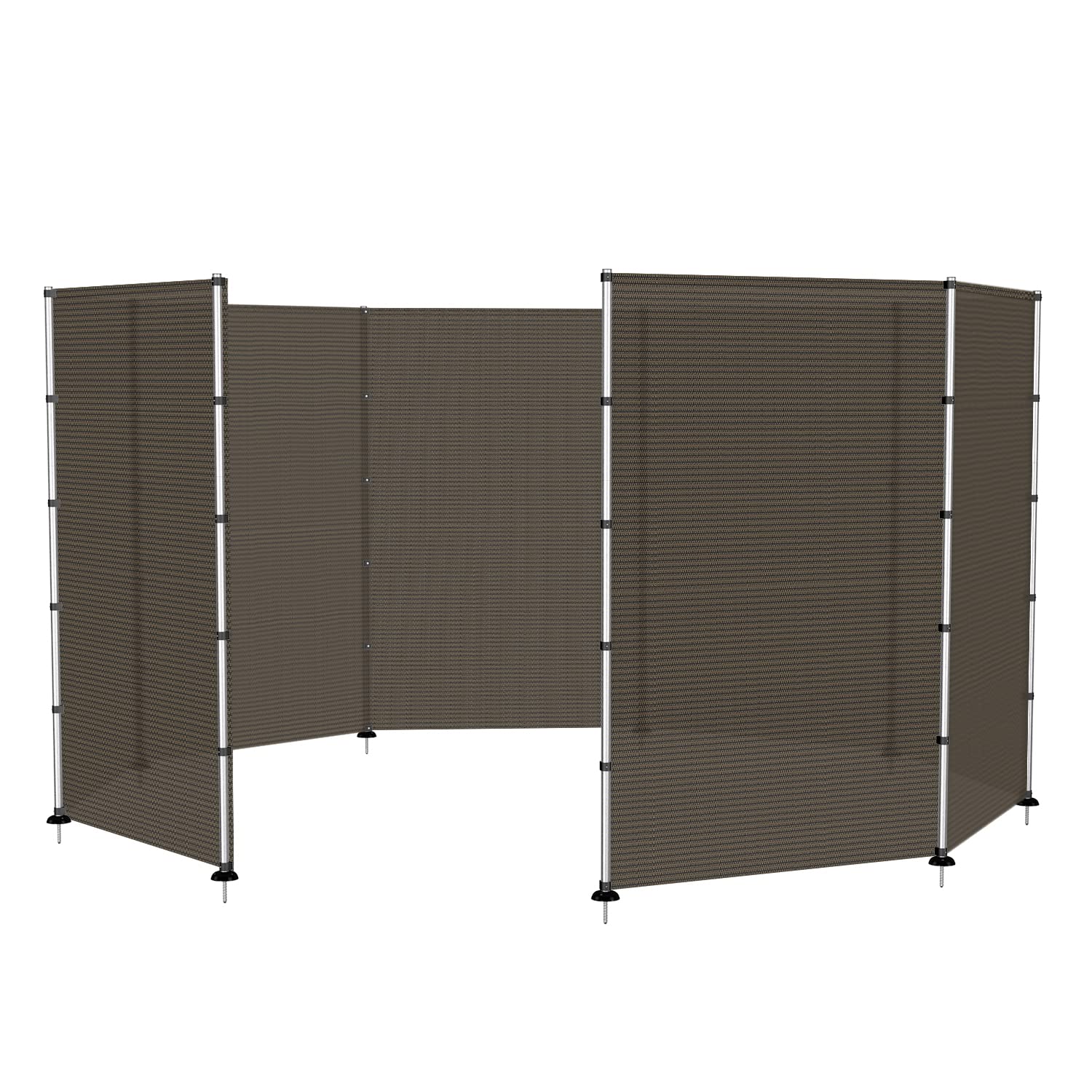 TANG Outdoor Privacy Fence Fencing for Inground Pools Deck Dog Fence with Poles on Concrete Deck Safety Fence Barrier