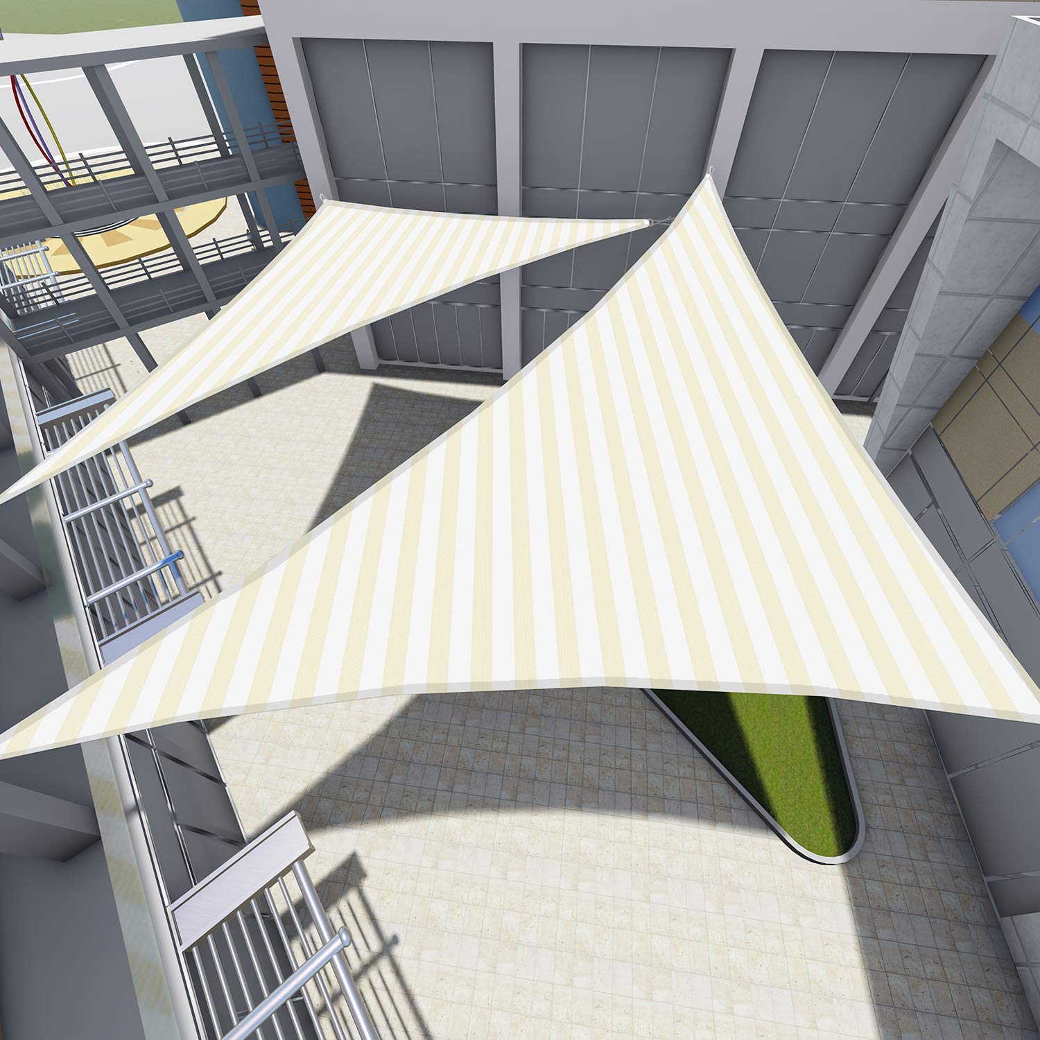 TANG Sun Shade Sail Permeable Pergolas Top Cover with Hardware