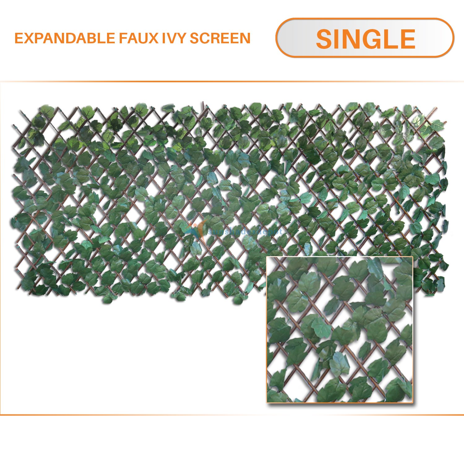 TANG Sunshades Depot Faux Ivy Privacy Fence Screen with Expan Panel
