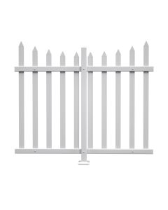 Bynbbur Vinyl Picket Fence - Customizable with Size,Color and Number of Items