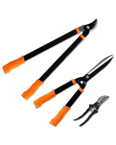 Sunshades Loppers Garden Tool, 3PCS Combo Gardening Tools Set with Lopper, Hedge Shears, Pruner Shears; Tree Trimmer Branch Cutter for Yard Lawn Garden, Hedge Clippers Gifts
