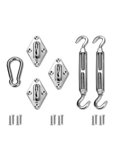 TANG Sunshades Depot Sun Shade Sail Hardware kit Set 6 Inches Super Heavy Duty Marine Grade for Triangle Shade Sail
