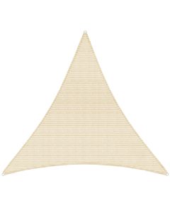 TANG 6' x 6' x 6' Sun Shade Sail Triangle Shade Canopy Patio Cover UV Block Permeable Cloth Fabric for Pergola Backyard Porch Deck Garden Carport Awning Outdoor Activity, Sand