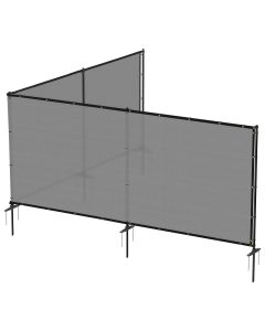 Bynbbur 5-6 ft Iron Poles Metal Fence - Customizable with Size and Color