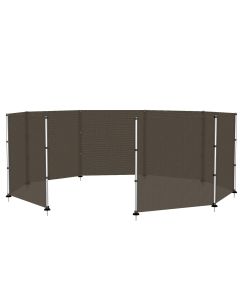 TANG Outdoor Privacy Fence Fencing for Inground Pools Deck Dog Fence with Poles on Concrete Deck Safety Fence Barrier - Customizable with Size and Color