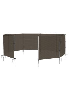 TANG Outdoor Privacy Fencing with Poles Ground Spikes 4FT - Customizable with Size and Color