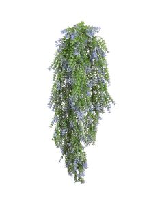 Bynbbur 25PC Fake Hanging Plants Artificial Vines 24" Floral Faux Greenery Plant for Wall Home Room Table Wedding Indoor Outdoor Decoration, Green with Lavender