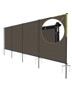 Tang Iron Poles Metal Fence 160GSM 5-6 ft - Customizable with Size and Color