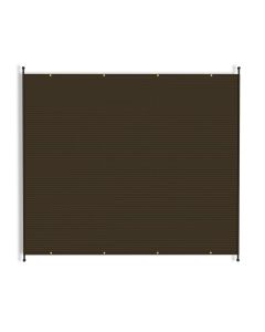 TANG 4'x39' Brown Outdoor Deck Door Window Sun Shade Sail Screen Panel Shade Cover for Pergola Patio Backyard with Grommets and Rods