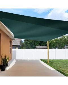 TANG 8'x12' Sun Shade Sail Rectangle Sunshade Canopy UV Block Shade Cloth Pergola Cover for Outdoor Patio Garden Gazebo Deck, Green