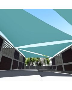 TANG Sunshades Depot Equilateral Triangle Turquoise Waterproof - Customizable with Size and Color