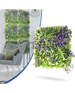 Bynbbur 1 PCS 20"x20" Artificial 3D Panel Fence Privacy Screen Evergreen Panels Fake Plant Wall Decor for Indoor Outdoor Garden Wedding Décor Mixed 14 Style