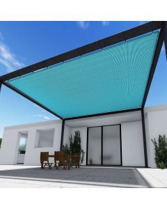 TANG 24' x 40' Shade Cloth with Grommets, Sun Shade Sail Rectangle Straight Side, UV Blocker Fabric Patio Canopy for Deck Carport Backyard Pergola Cover, Green