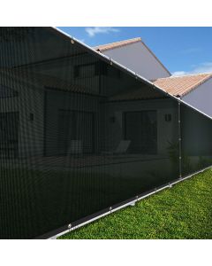 TANG 280 GSM 1'x1' FT Green Vinyl Coated Polyester Mesh Screen Residential Commercial Premium Privacy Fence Screen Customize Size Available 3 Years Warranty