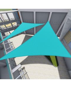 TANG Sun Shade Sail Triangle 8x8x11 Feet Sunshades Canopy with Hardware Kit, Shade Cloth Fabric Pergolas Cover for Outdoor Patio Deck Garden Backyard Awning, Light Green