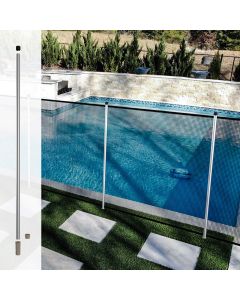 TANG 4' Removable Fence Post with Inground Pole Sleeves 3-Piece Combination Post Fix Mesh Privacy Fence Fabric for Pools Backyard Chicken Dog Veggie Garden Fence Pole - Customizable with Item package quantity and Size