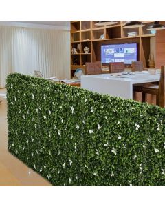 TANG Artificial Gardenia Hedge Wall Faux Fake Greenery Room Divider Backdrop Hedge Privacy Screen Fence for Balcony Garden Backyard Deck 30"x40"