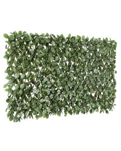 Bynbbur Expandable Privacy Fence Greenery 6PCS Faux Ivy Privacy Screen Fences Lattice Panels, Artificial Leaf Fence Cover Boxwood Hedge Wall for Outdoor Balcony Wedding, Ivy Double Side