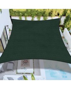 Bynbbur Sun Shade Sail 8'x12' Rectangle Shade Cloth for Garden, Permeable Shade Canopy Outdoor Patio Covers for Pergola Backyard Deck Outside Activity, Green