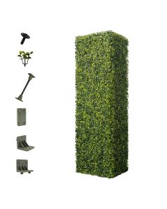 Bynbbur Artificial Hedge Wall 18"Lx54"Hx12"W Boxwood Hedges Outdoor Patio Greenery Walls, Fake Grass Privacy Wall Screens, Office Living Room Divider, Wedding Party Décor