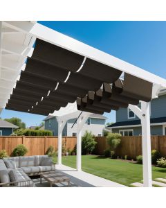 Bynbbur Pergola Cover Retractable Shades Canopy - Customizable with Color,Size and Style Name