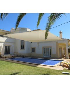 TANG Waterproof Sun Shade Sail Cover with Weighted Rods - Customizable with Size and Color