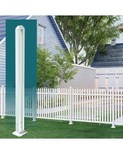 TANG 30" H PVC Posts Vinyl Post for 30-inch PVC Straight Picket Fence