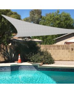 TANG 2'x2'x3' Sun Shade Sail Rectangle Sunshade Canopy UV Block Shade Cloth Pergola Cover for Outdoor Patio Garden Gazebo Deck, Grey