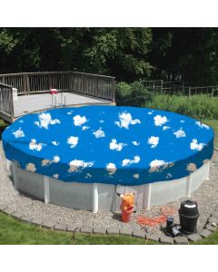 TANG 9' ft Round Pool Covers for 6 Feet Round Pool Above Ground Tank Spa Pool Covers Leaf Winter Waterproof Covers Wire Rope Hemmed All Edges 3ft Overlap, Trampoline Cover