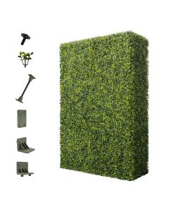 Bynbbur Artificial Hedge Wall 18"Lx36"Hx12"W Boxwood Hedges Outdoor Patio Greenery Walls, Fake Grass Privacy Wall Screens, Office Living Room Divider, Wedding Party Décor