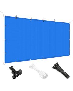 Bynbbur 2' x 2' Sun Shade Cloth with Grommets 90% Pergola Cover Shade Sail Canopy Outdoor Awnings for Patio Garden Deck Privacy Screen, Blue